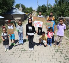 Bingöl'de çocuklardan Filistin'e destek yürüyüşü