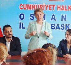 CHP Kadın Kolları Genel Başkanı Kaya, Osmaniye'de partililerle buluştu