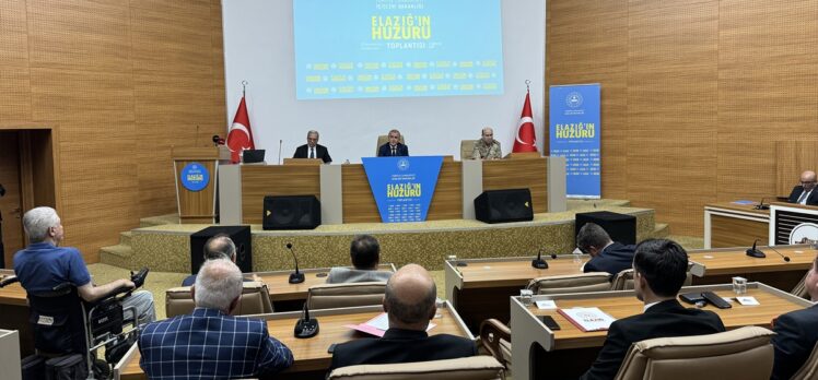 Elazığ'da “Huzur, Asayiş ve Güvenlik Bilgilendirme Toplantısı” yapıldı