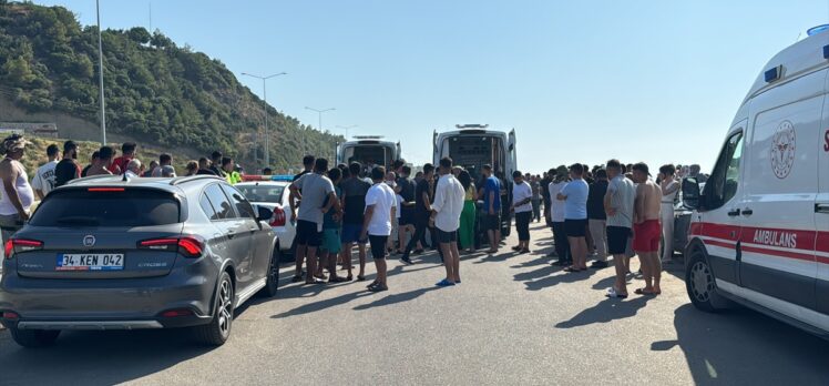 Hatay'da denize giren 5 kişiden 2'si boğuldu