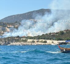 Kaş'ta makilik alanda çıkan yangın kontrol altına alındı