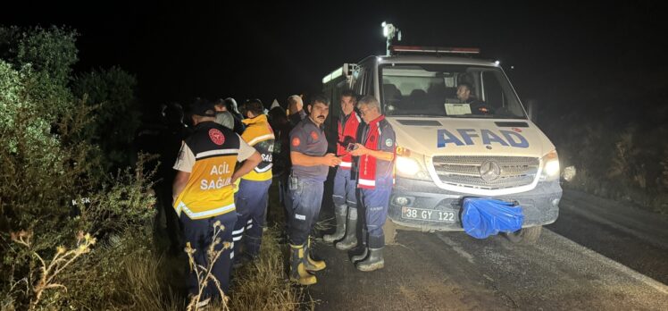 Kayseri'de sele kapıldığı değerlendirilen kişiyi arama çalışması başlatıldı