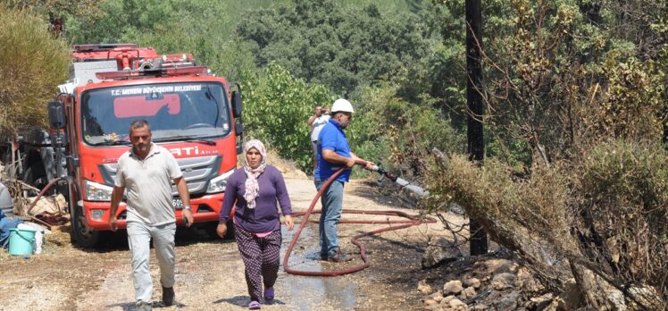 GÜNCELLEME – Mersin'de çıkan orman yangını kontrol altına alındı