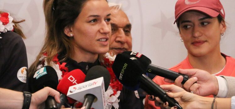 Paris 2024 Olimpiyat Oyunları'nda mücadele eden milli sporcular, yurda döndü