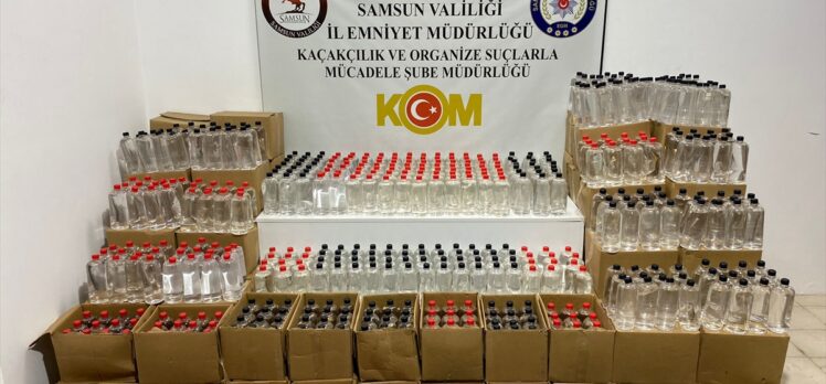 Samsun'da 2 bin 652 litre etil alkol ele geçirildi