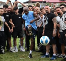 Trabzonsporlu futbolcu Nwakaeme, futbol festivaline katıldı