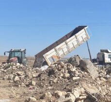 Aksaray'da damperi yüksek gerilim hattına temas eden kamyonun sürücüsü öldü