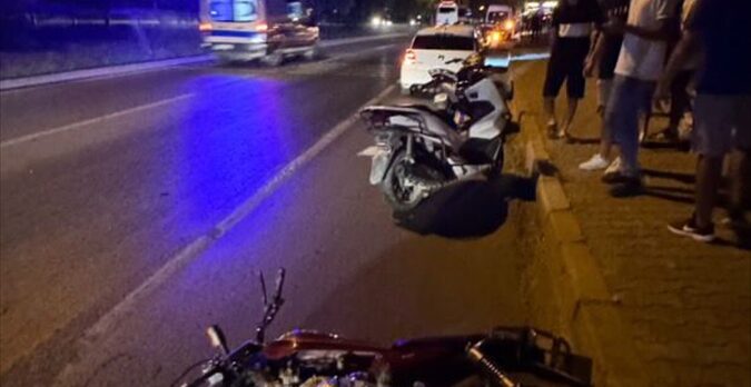 Alanya'da motosiklet kazasında 1 kişi öldü, 1 kişi yaralandı