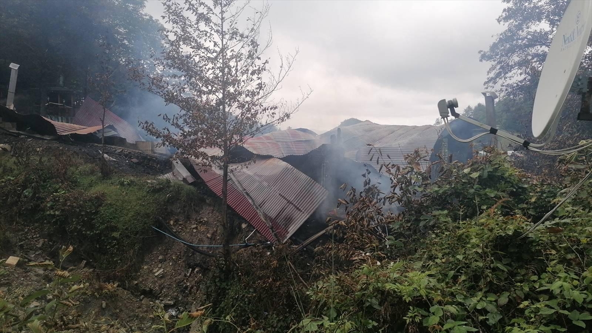 Artvin'de büyük bölümü ahşap olan bir restoran yandı