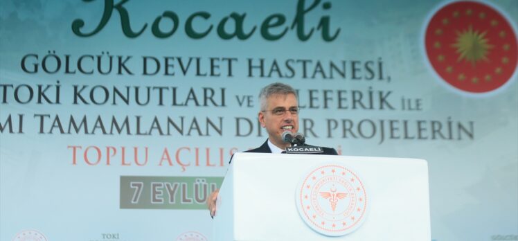 Sağlık Bakanı Memişoğlu, Kocaeli'de hastane açılış töreninde konuştu: