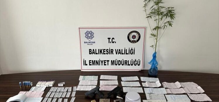 Balıkesir merkezli tefecilik operasyonunda 10 şüpheli gözaltına alındı