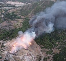 Bilecik'te çöplük alanda yangın çıktı