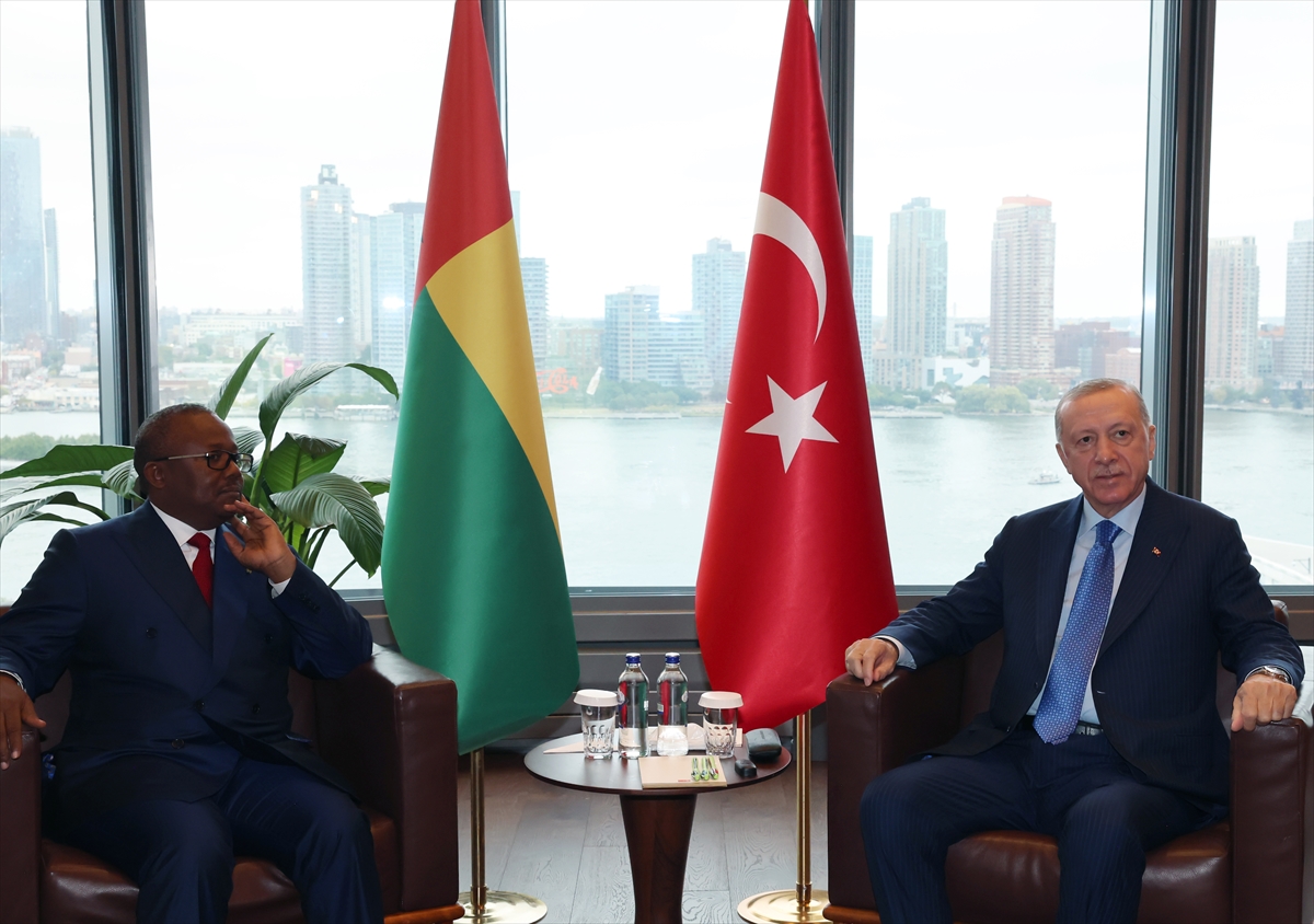 Cumhurbaşkanı Erdoğan, Gine Bissau Cumhurbaşkanı Embalo ile görüştü