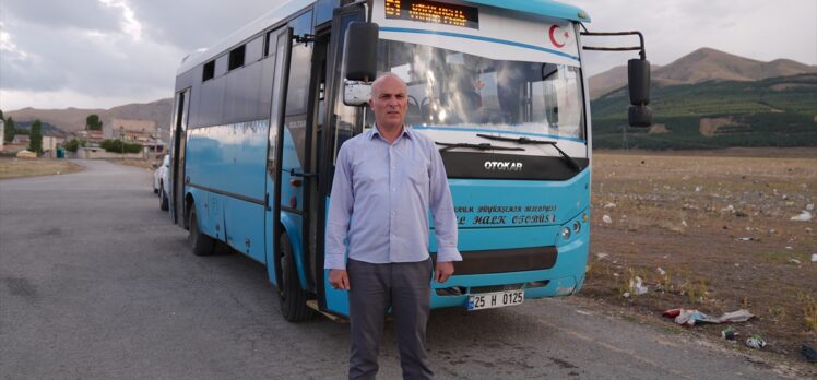 Erzurum'da otobüs şoförü rahatsızlanan hamile yolcuyu hastaneye yetiştirdi