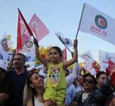 HAK-İŞ Genel Başkanı Mahmut Arslan, “Halklarımız İçin Meydanlardayız” etkinliğinde konuştu: