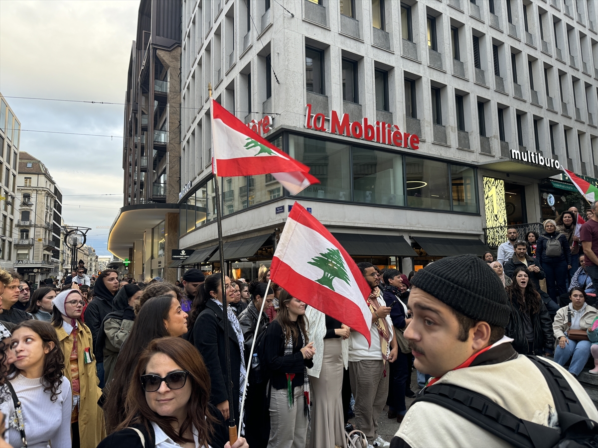 İsrail'in Gazze ve Lübnan'a yönelik saldırıları Cenevre'de protesto edildi