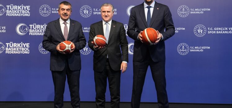 Bakan Tekin, “İstanbul TBF Basketbol Spor Lisesi” işbirliği protokolü imza töreninde konuştu: