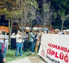 İzmir'de Harmandalı Katı Atık Düzenli Depolama Tesisi'nin kapatılmaması protesto edildi