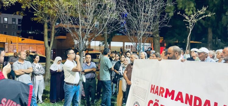 İzmir'de Harmandalı Katı Atık Düzenli Depolama Tesisi'nin kapatılmaması protesto edildi