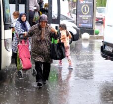 Kırklareli ve Tekirdağ'da sağanak etkili oldu