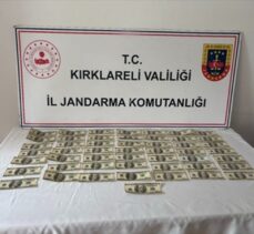 Kırklareli'nde sahte 5 bin dolar ele geçirildi