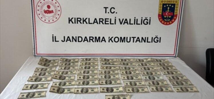 Kırklareli'nde sahte 5 bin dolar ele geçirildi