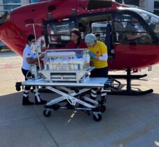 Muğla'da ambulans helikopter 1 aylık bebek için havalandı