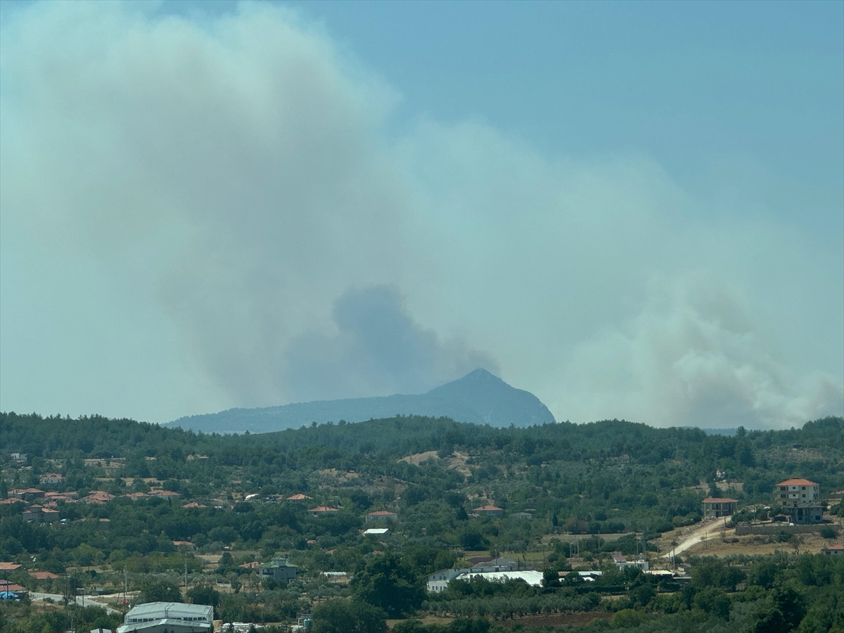 GÜNCELLEME – Muğla'da çıkan orman yangınına müdahale ediliyor