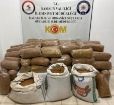 Samsun'da 435 kilogram kaçak tütün ele geçirildi