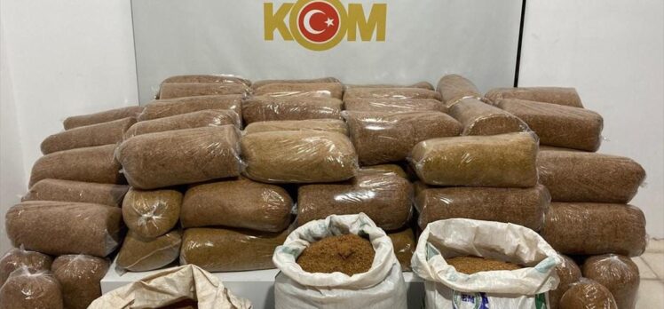 Samsun'da 435 kilogram kaçak tütün ele geçirildi