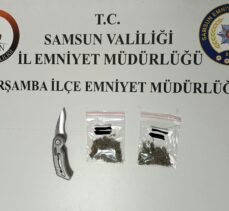 Samsun'da polis merkezine girerken üzerinde uyuşturucu bulunan kişiye gözaltı