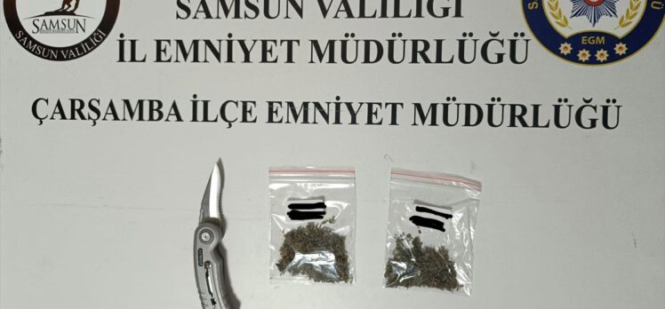 Samsun'da polis merkezine girerken üzerinde uyuşturucu bulunan kişiye gözaltı