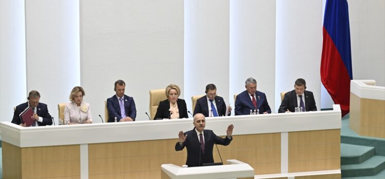 TBMM Başkanı Kurtulmuş, Rusya Federal Meclisi Federasyon Konseyi Genel Kurulu'na hitap etti: