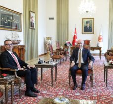 TBMM Başkanı Kurtulmuş, Yunus Emre Enstitüsü Başkanı Aliy'i kabul etti