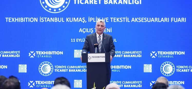 Ticaret Bakanı Bolat, Texhibition Kumaş ve İplik Fuarı'nda konuştu: