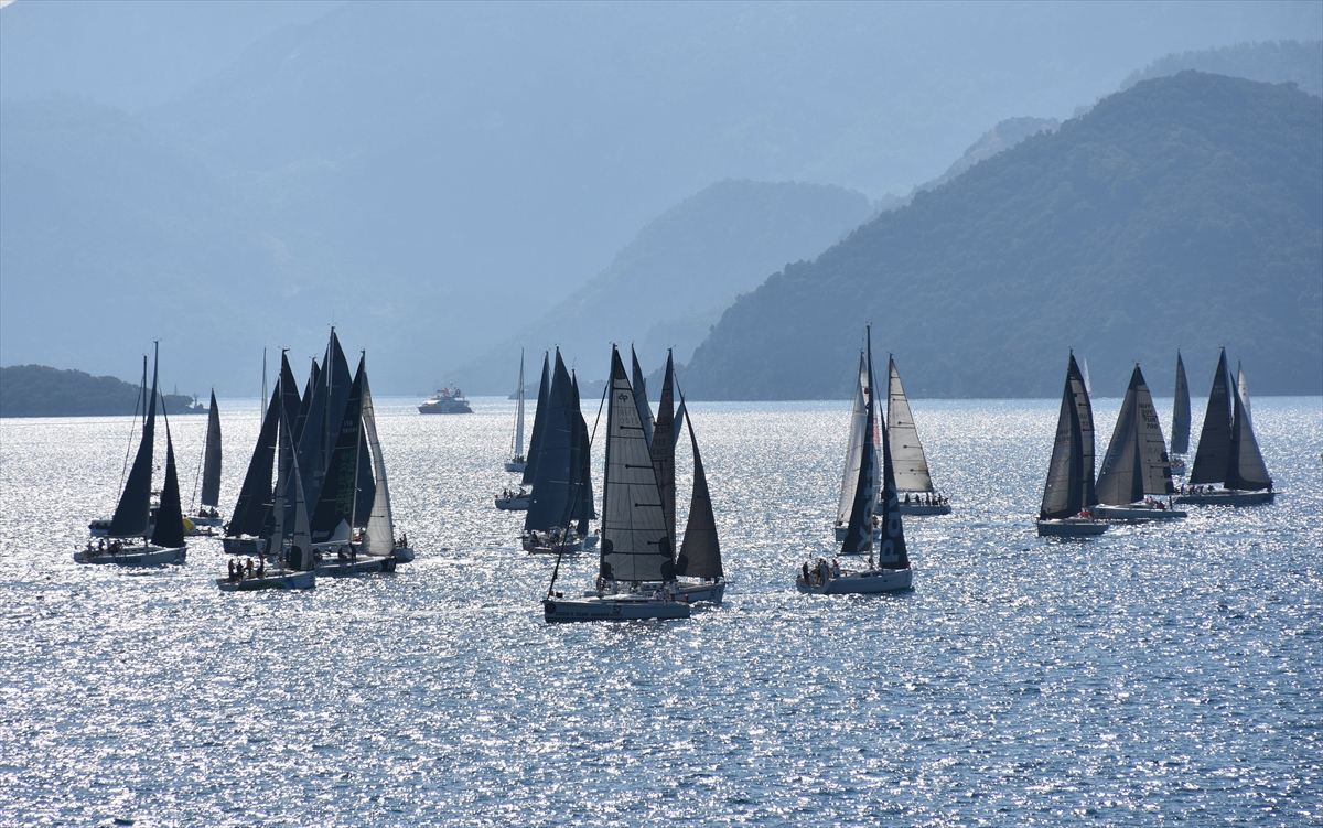 35. Uluslararası Marmaris Yarış Haftası'nda yatlar dördüncü gün mücadelesini tamamladı