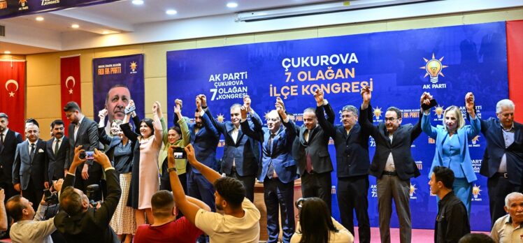 AK Parti Sözcüsü Çelik, Adana'da partisinin ilçe kongresinde konuştu: