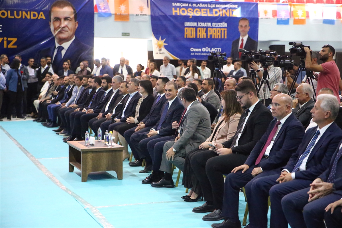 AK Parti Sözcüsü Çelik, Adana'da partisinin ilçe kongresinde konuştu: