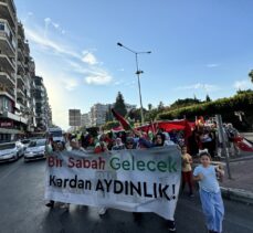 Antalya, Isparta ve Burdur'da İsrail'in Filistin'e yönelik saldırıları protesto edildi