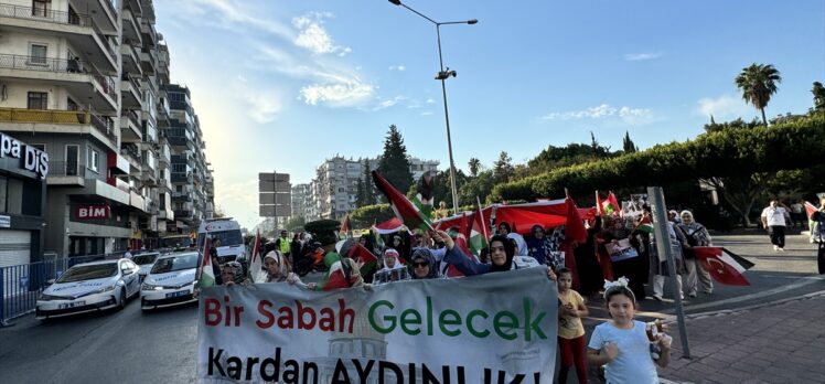 Antalya, Isparta ve Burdur'da İsrail'in Filistin'e yönelik saldırıları protesto edildi