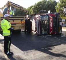 Aydın'da itfaiye aracıyla otomobilin çarpışması sonucu 7 kişi yaralandı