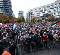 Belçika'da on binlerce kişi İsrail'in Gazze ve Lübnan'a saldırılarını protesto etti