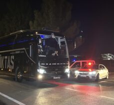 Beşiktaş kafilesi, Gaziantep'e geldi