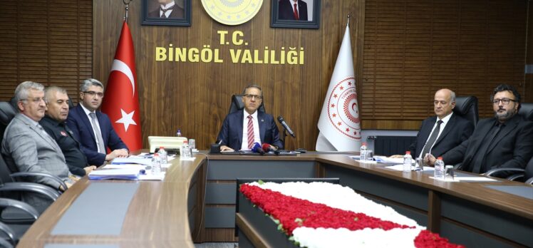 Bingöl'de “İl Afet Risk Azaltma Planı Toplantısı” düzenlendi