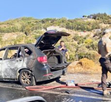 Bodrum'da seyir halindeki cipte çıkan yangın söndürüldü