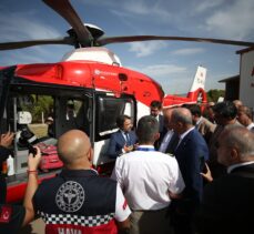 Çanakkale ve çevre illere hizmet verecek helikopter ambulans göreve başladı