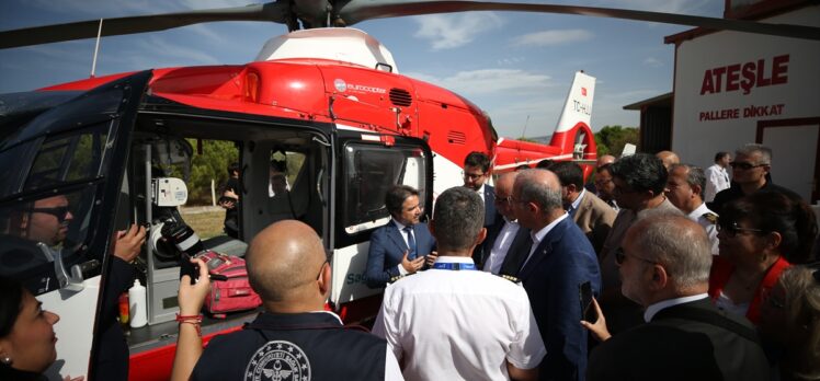 Çanakkale ve çevre illere hizmet verecek helikopter ambulans göreve başladı