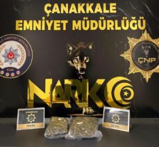 Çanakkale'de 1 kilo 700 gram skunk ele geçirildi