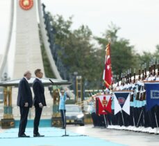 Cumhurbaşkanı Erdoğan, Finlandiya Cumhurbaşkanı Stubb'u resmi törenle karşıladı