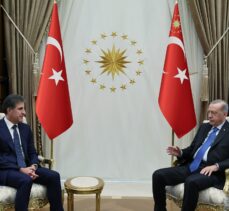 Cumhurbaşkanı Erdoğan, Irak Kürt Bölgesel Yönetimi Başkanı Barzani'yi kabul etti